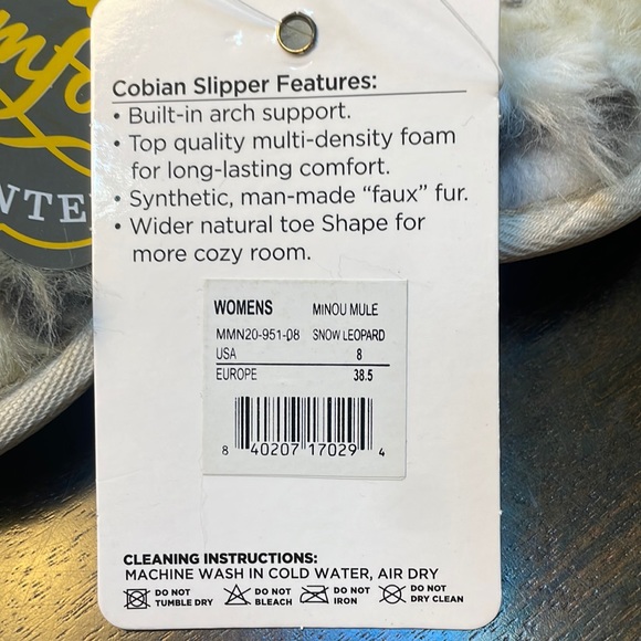 Cobian Minou Mule slippers- color is snow leopard - Picture 5 of 5